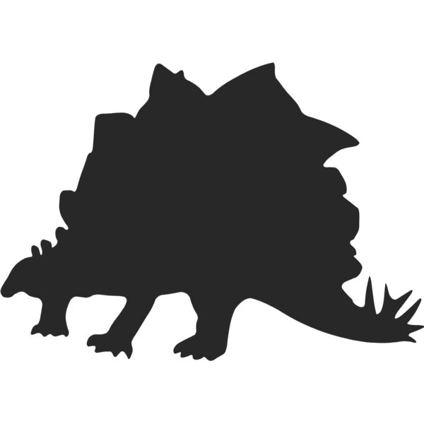 Stegosaurus Dinosaur Silhouette 2 Thumbnail
