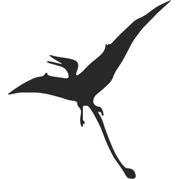 Pterodactyl Dinosaur Silhouette 4 Thumbnail