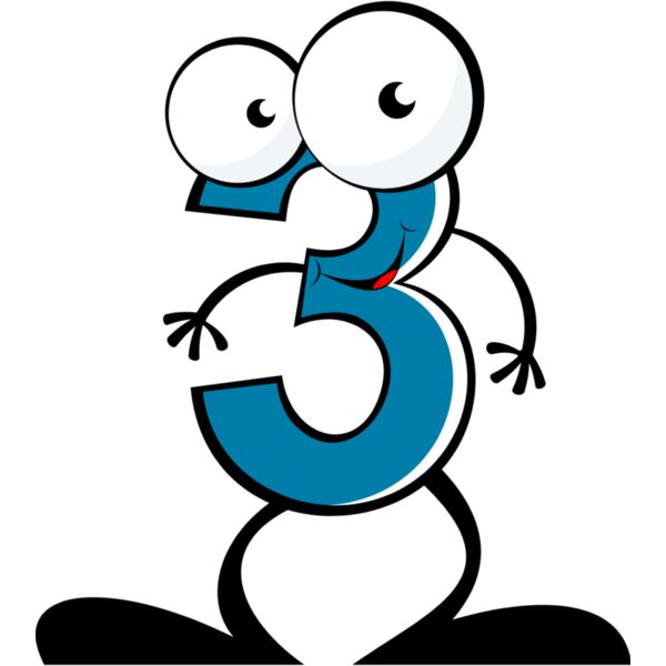 Cartoon Three 3 Thumbnail